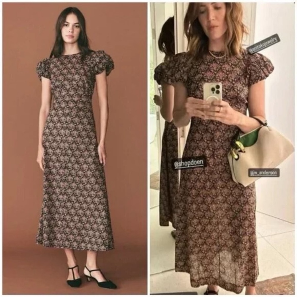 Doen Rhodia Dress in Mulberry Vine Floral - Picture 2 of 12